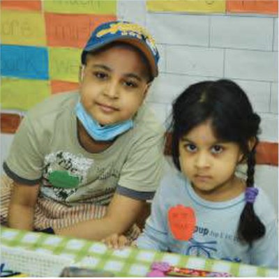 Saaman with his sister